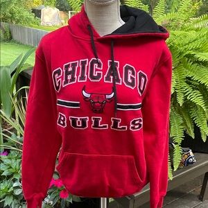 Chicago Bulls Embroidered Red Hoodie